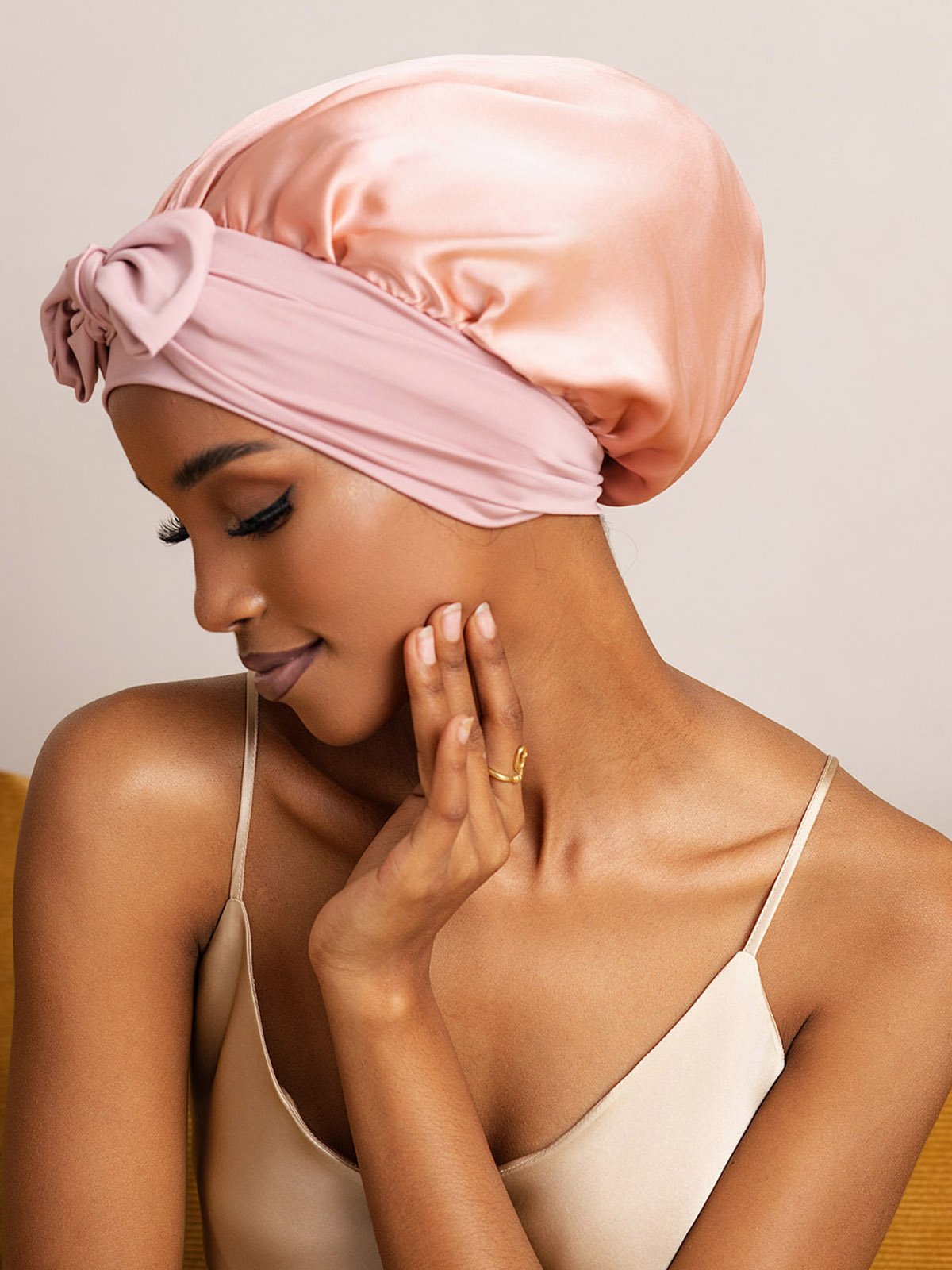 SilkSilky-NO Silke Sleep Cap Rosa 002