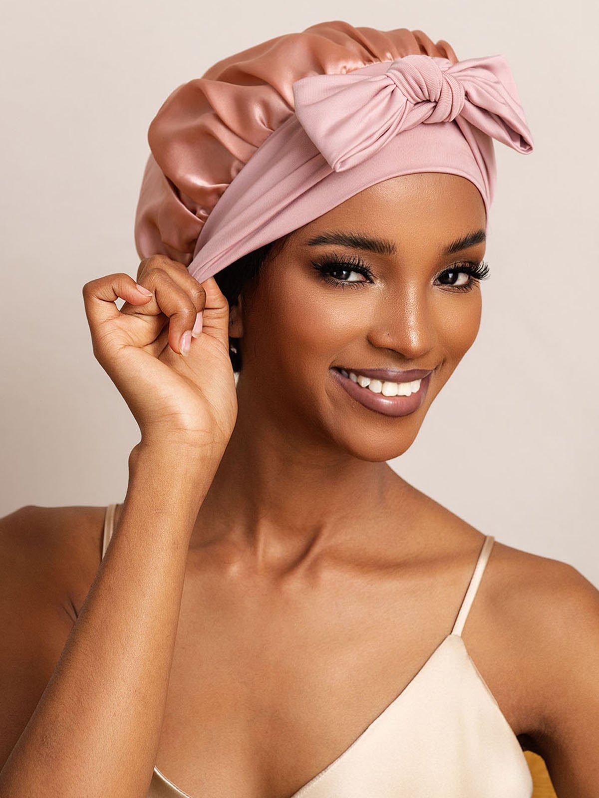 SilkSilky-NO Silke Sleep Cap Rosa 001