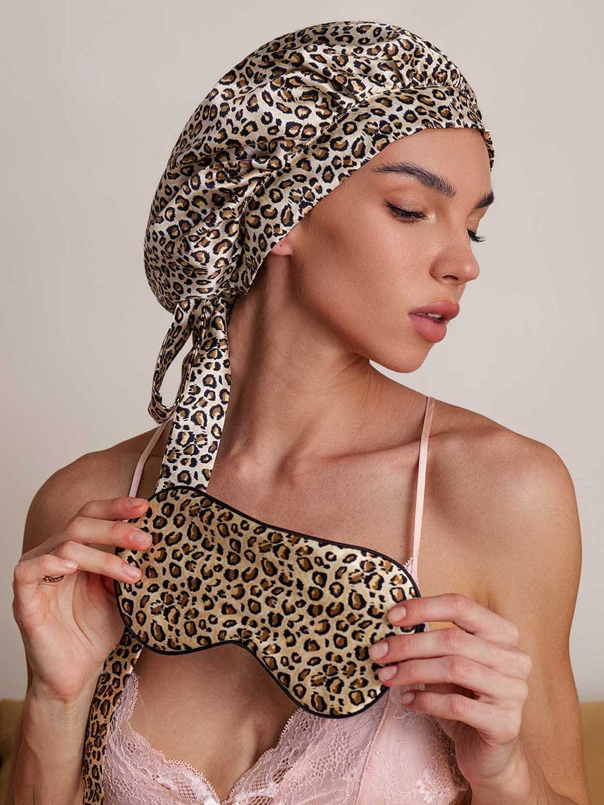 SilkSilky-NO Silke Sleep Cap Leopard 002