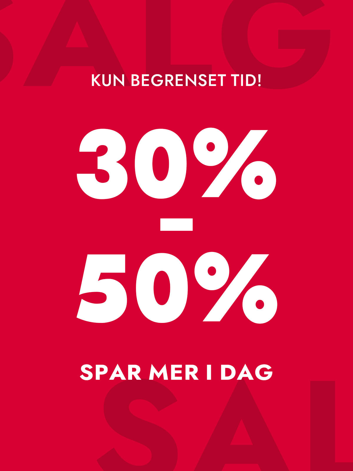 30–50 % AVSLAG