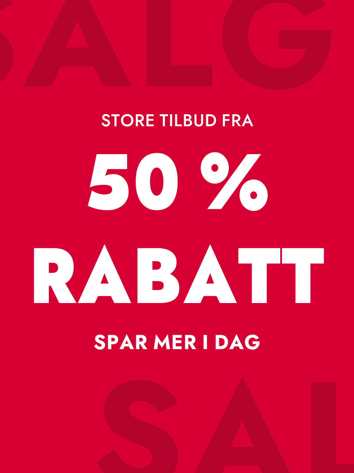 FRA 50 % AVSLAG