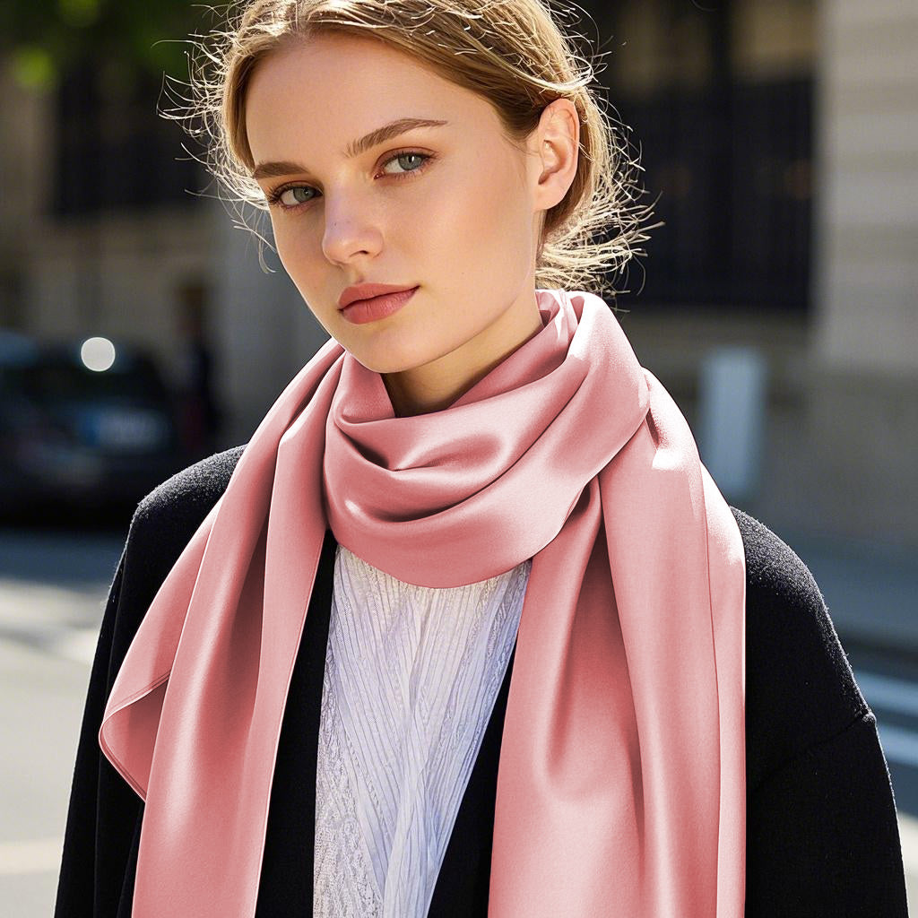 SilkSilky-NO Scarf BlekMauve 001