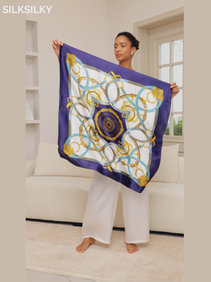 SilkSilky-NO Pure Silk Scarf-video-001