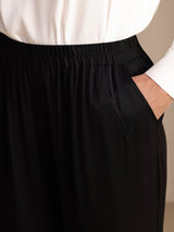 [Svart] SilkSilky-NO Womens Pants 004