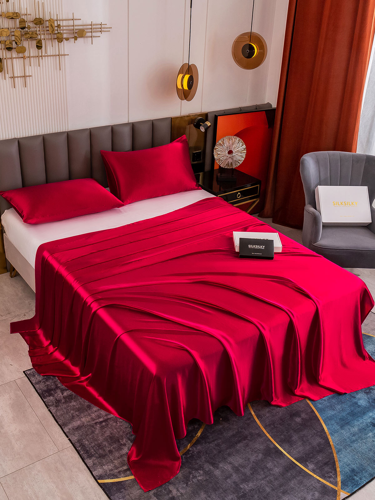 [Vin] SilkSilky-NO 19Momme Bedding Set 003