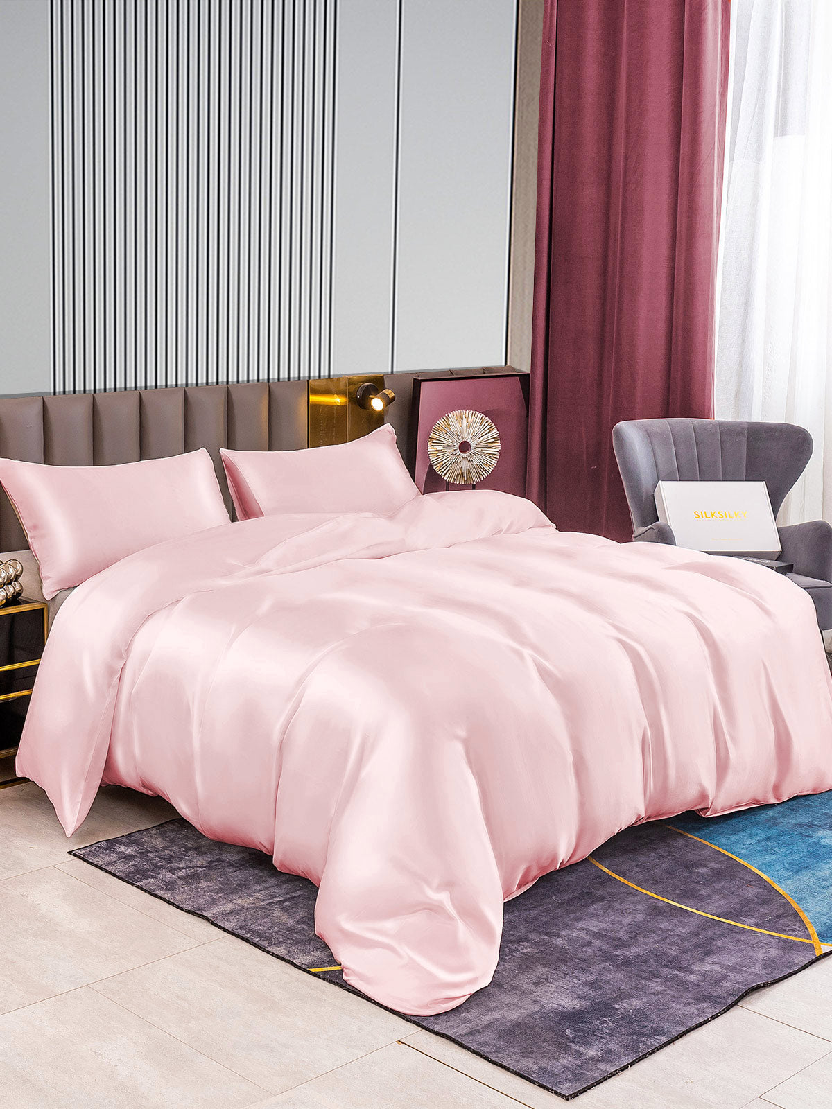 [Rosa] SilkSilky-NO 22Momme Bedding Set 003
