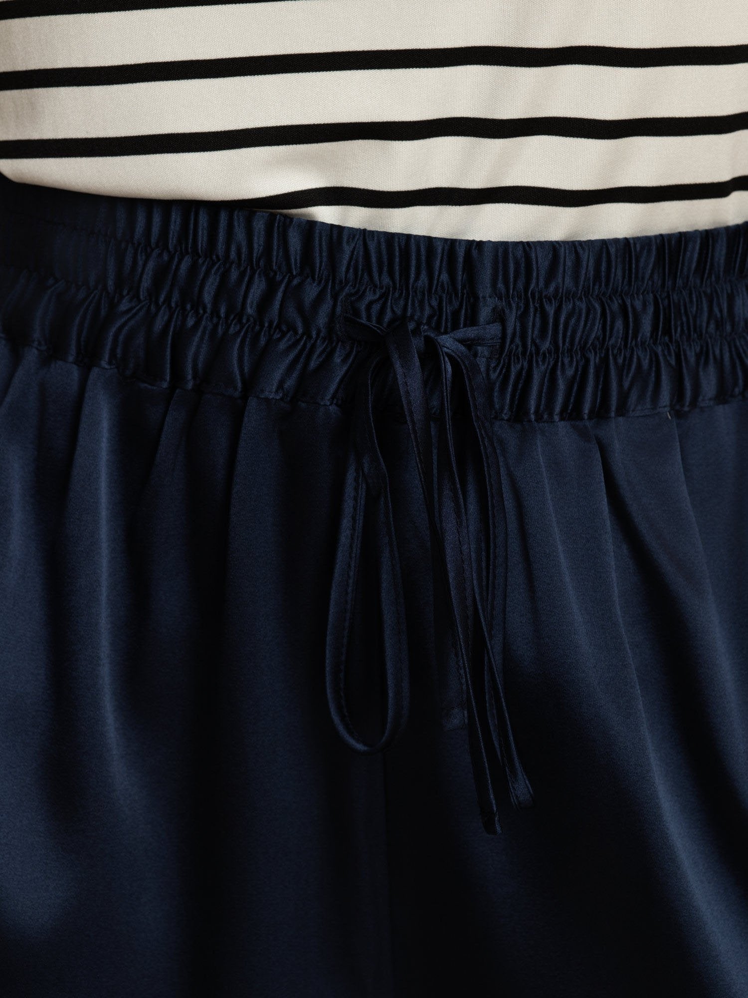 [Mørke blå] SilkSilky-NO 19Momme Silke Womens Shorts 005