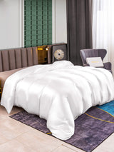 [Hvit] SilkSilky-NO 25Momme Duvet Covers 001
