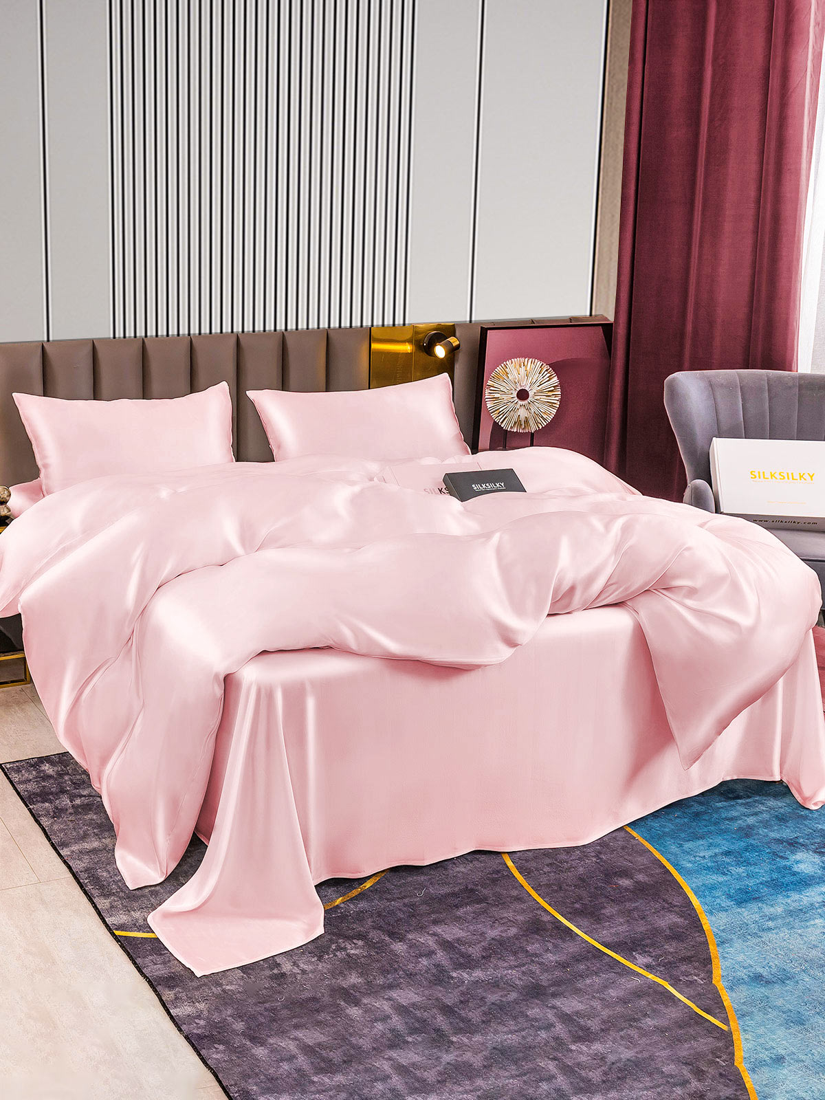 [Rosa] SilkSilky-NO 22Momme Bedding Set 004