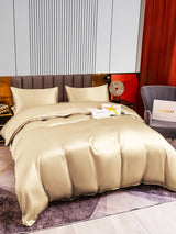 [Beige] SilkSilky-NO 22Momme Bedding Set 004,