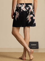 [Svart] SilkSilky-NO 19Momme Mens Sleep Bottoms 002