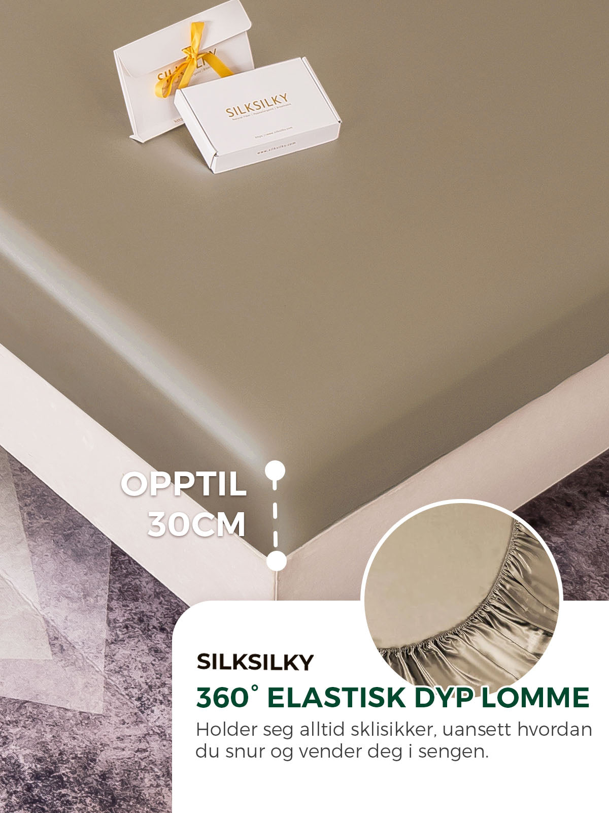 [Kaki] SilkSilky-NO 19Momme Bedding Set 004