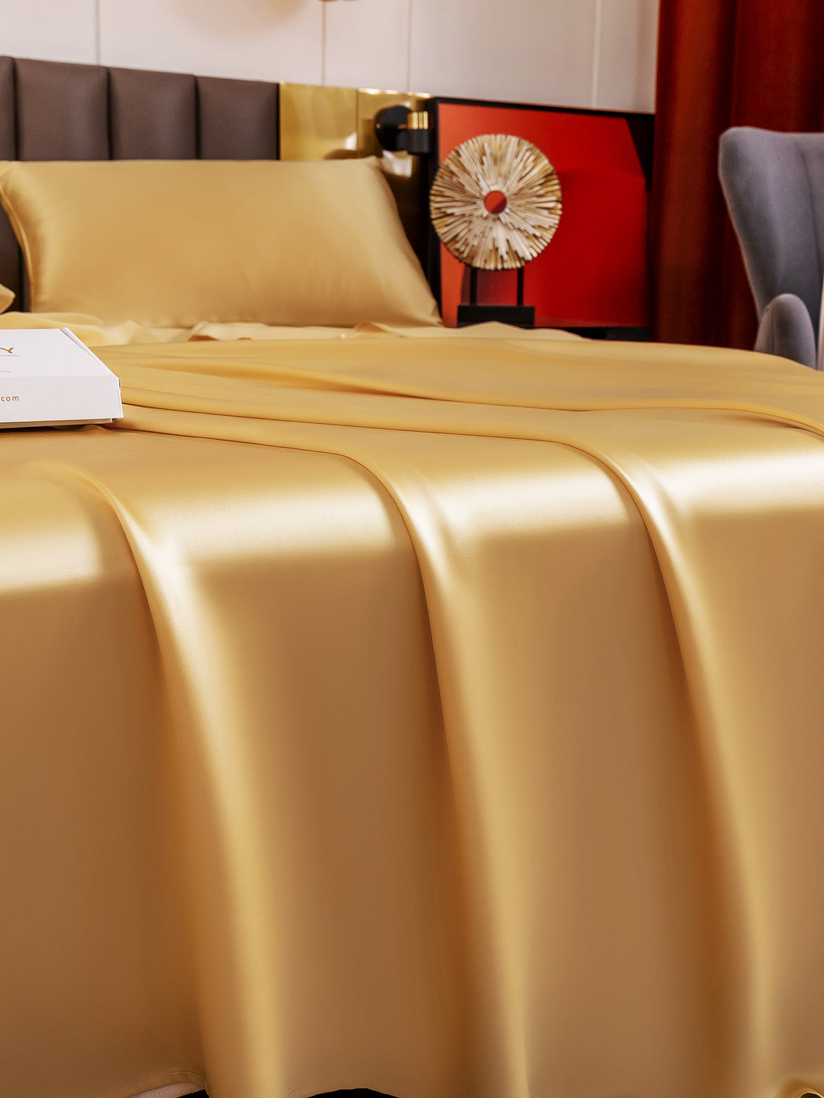 [Champagne] SilkSilky-NO 19Momme Bedding Set 003