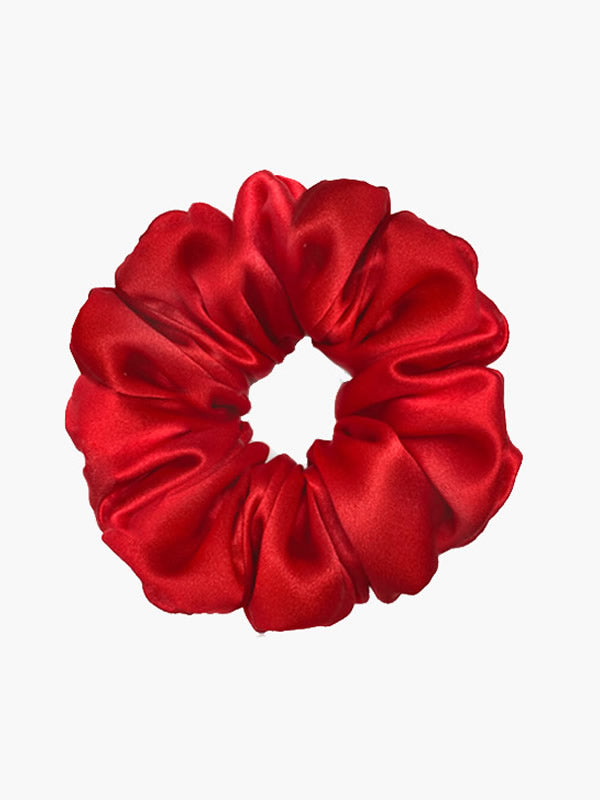 SilkSilky  19Momme Pure Silk Scrunchie Wine 003