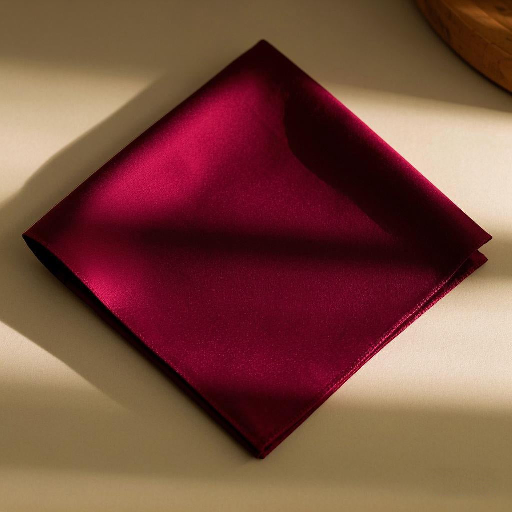 [Mørkerød] SilkSilky-NO Scarf 004