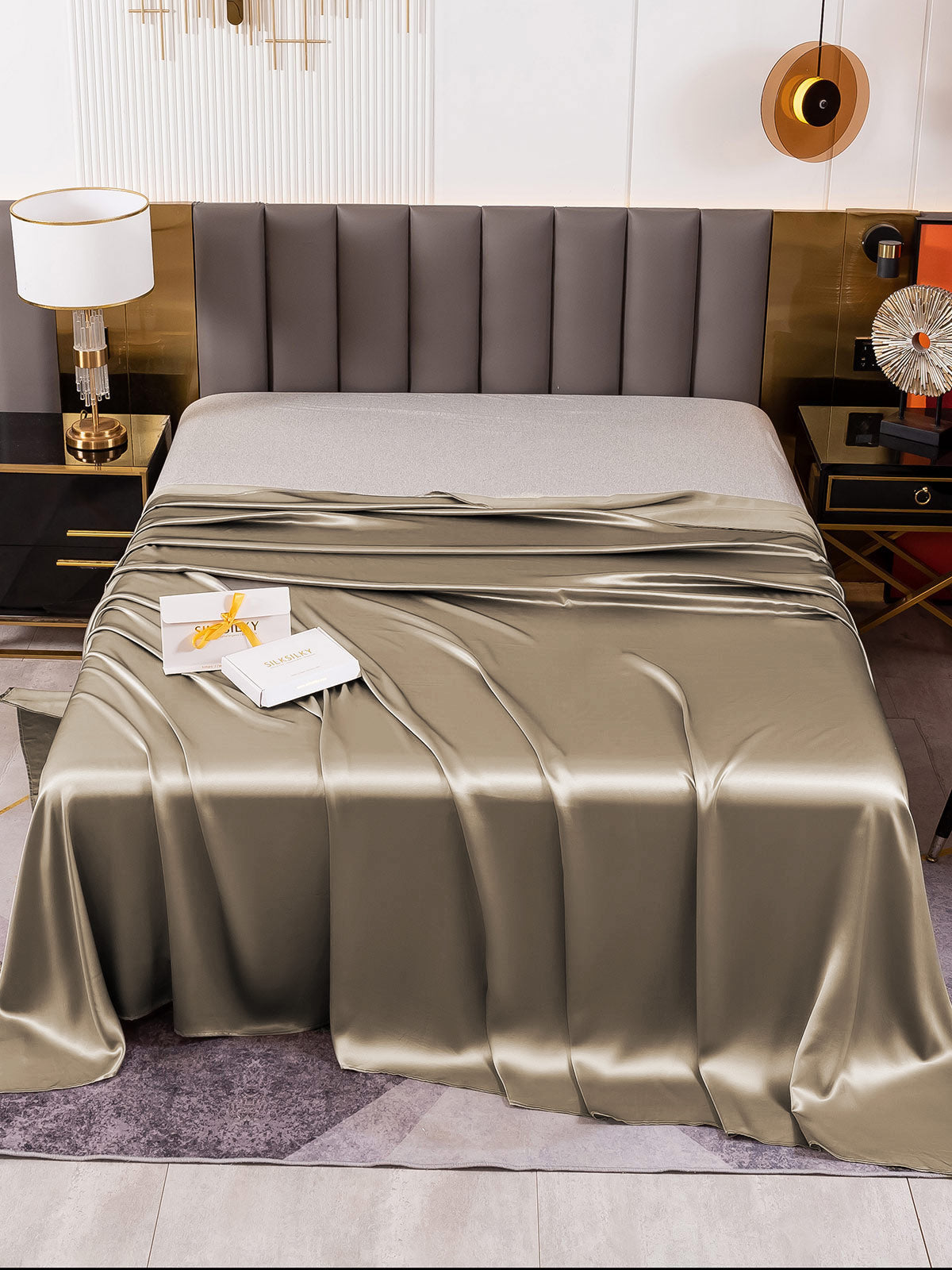 [Kaki] SilkSilky-NO 19Momme Sheet 002