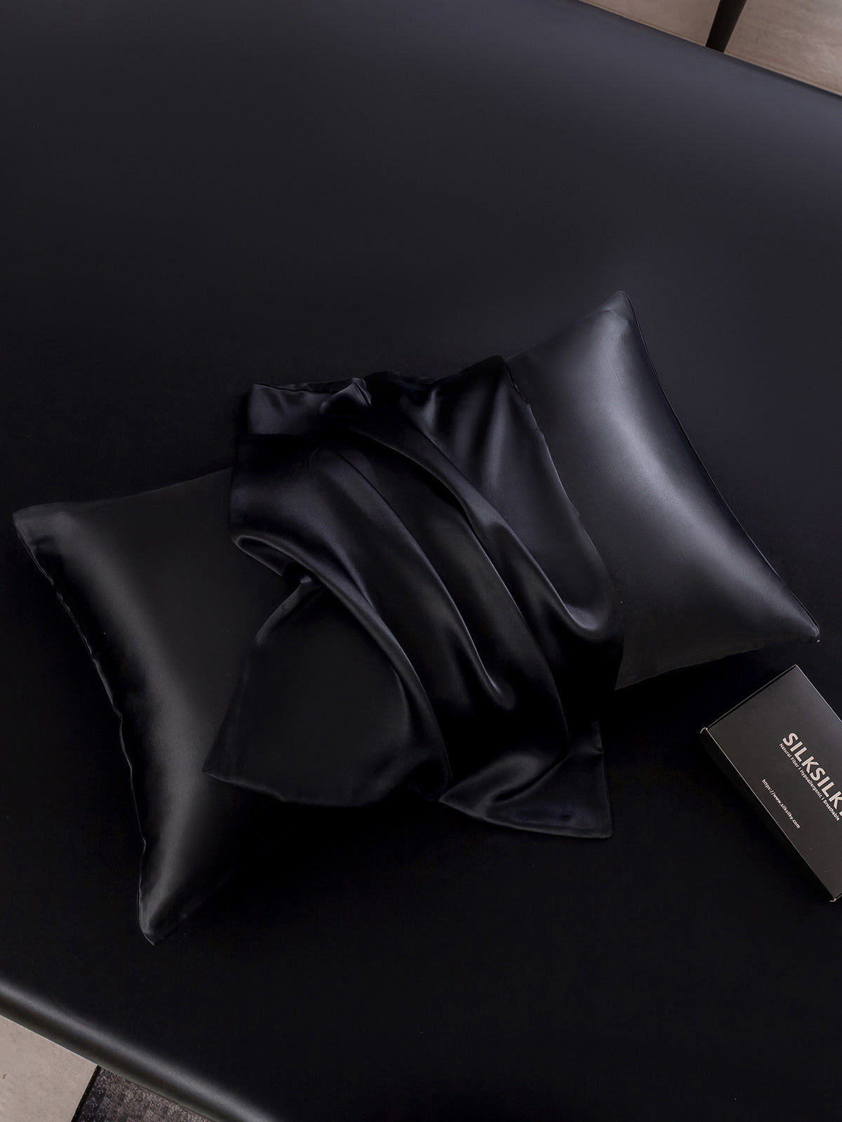 [Svart] SilkSilky-NO 19Momme Pillowcase 005