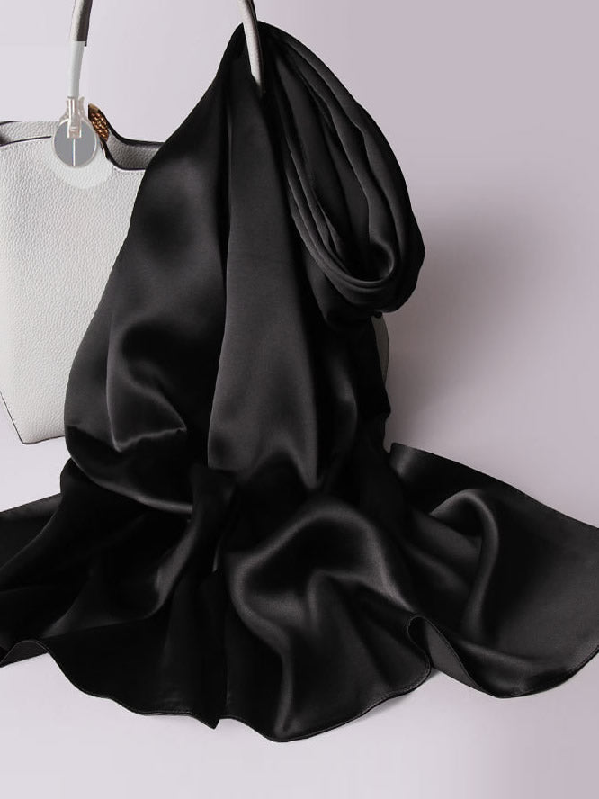 SilkSilky-NO Scarf Svart 001
