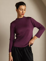 [Lilla] SilkSilky-NO Silke Womens T-Shirt 003