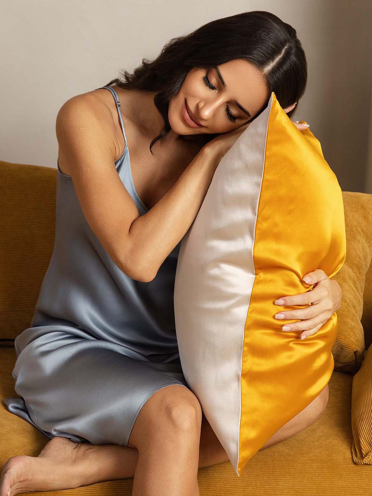 [Gull+LysBeige] SilkSilky-NO 22Momme Pillowcase 001