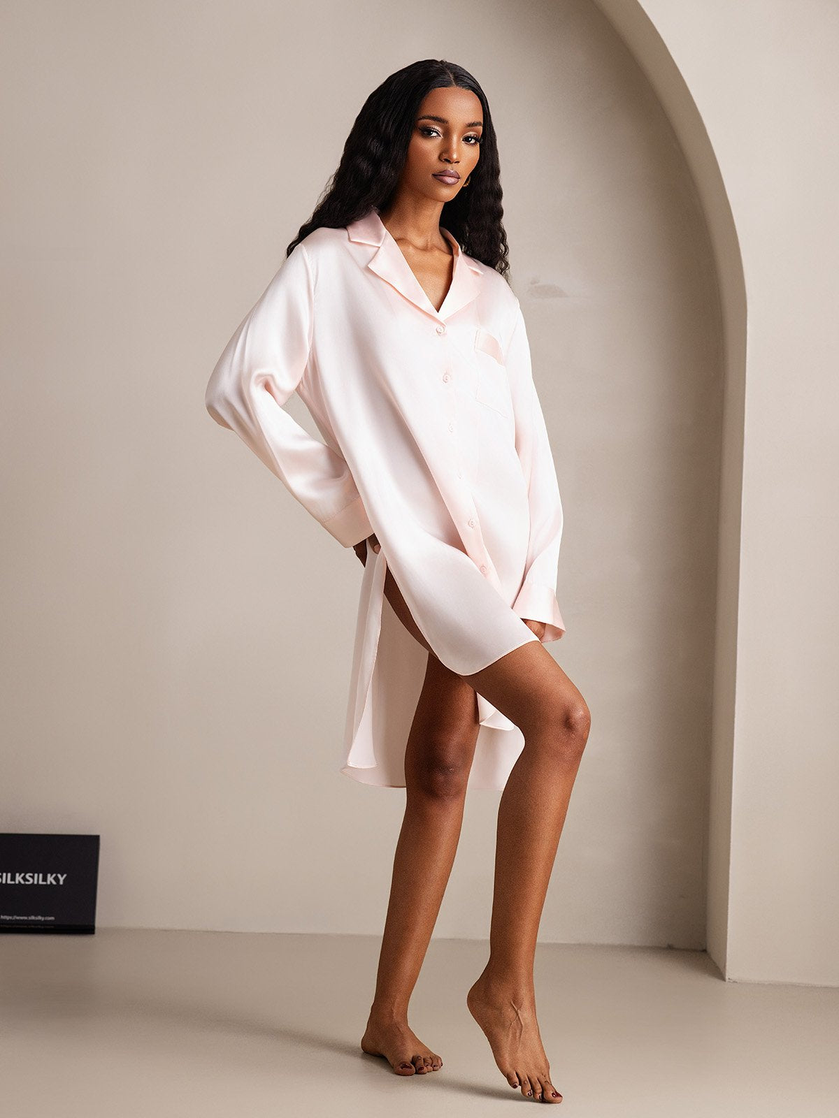 [Lyserosa] SilkSilky-NO Silke Nightgown 005