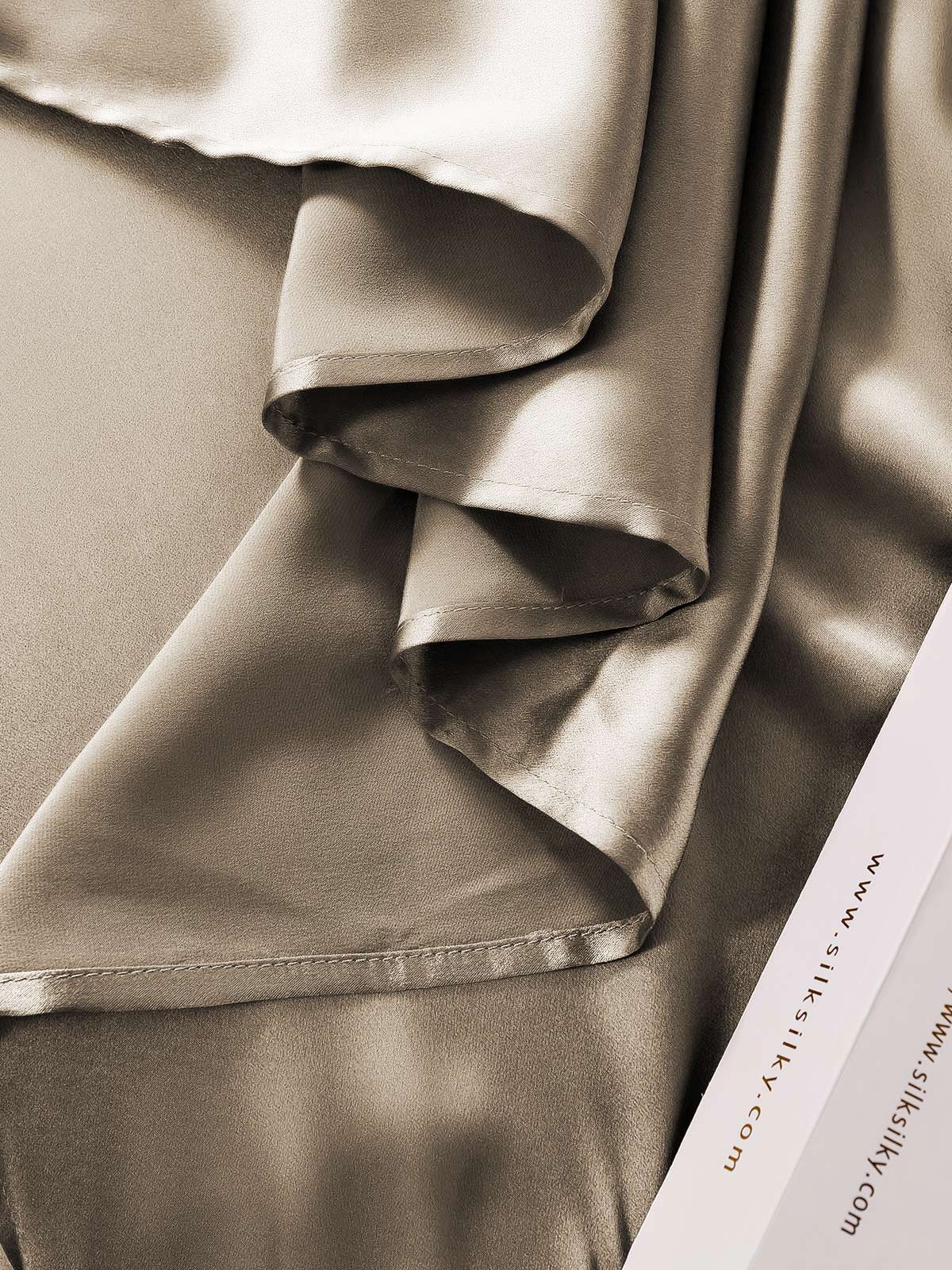 [Kaki] SilkSilky-NO 19Momme Pure Silk Bedding Set 006