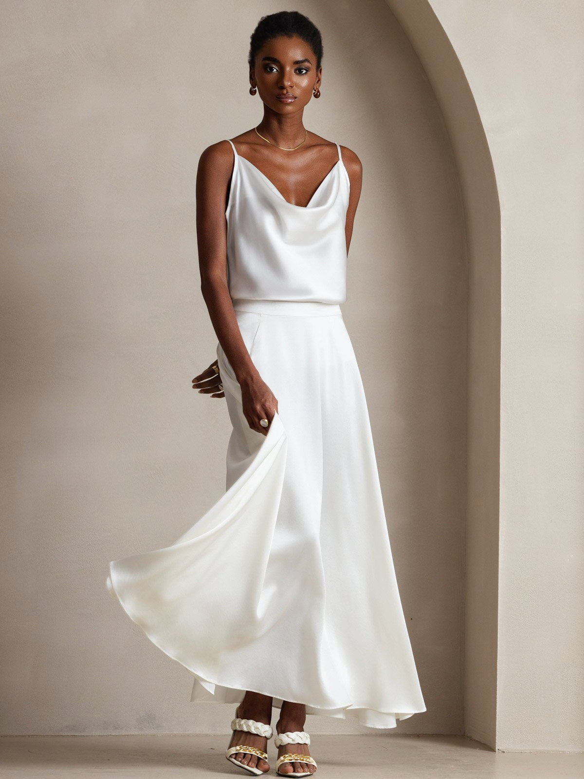 [Hvit] SilkSilky-NO 19Momme Silke Camisoles 007