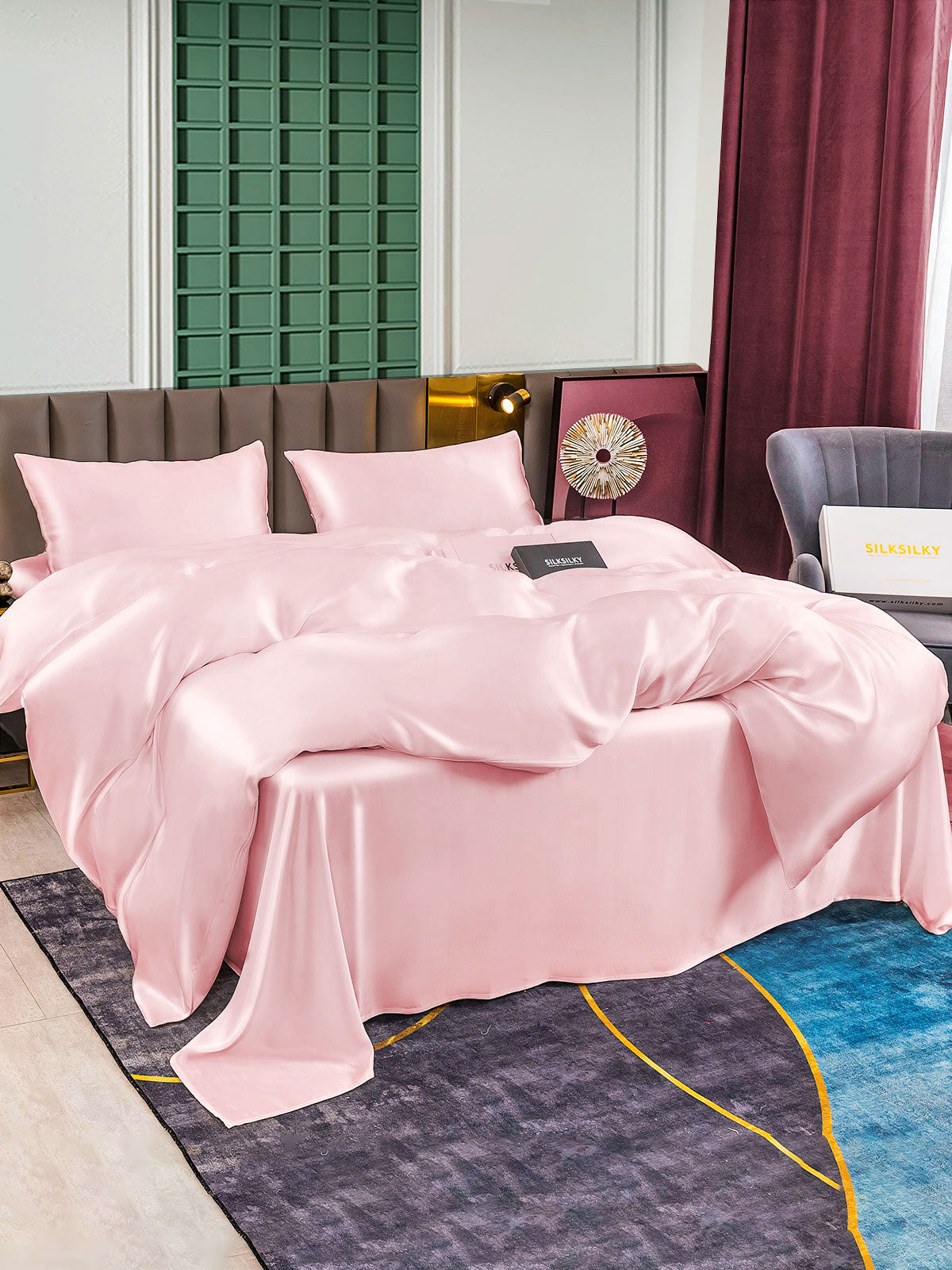 [Rosa] SilkSilky-NO 25Momme Bedding Set 003