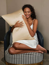 [Beige] SilkSilky-NO 22Momme Pillowcase 002