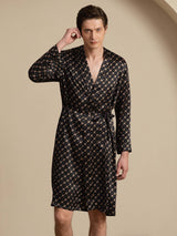 [Svart Kjede] SilkSilky-NO Long Sleeve Mens Robe 005