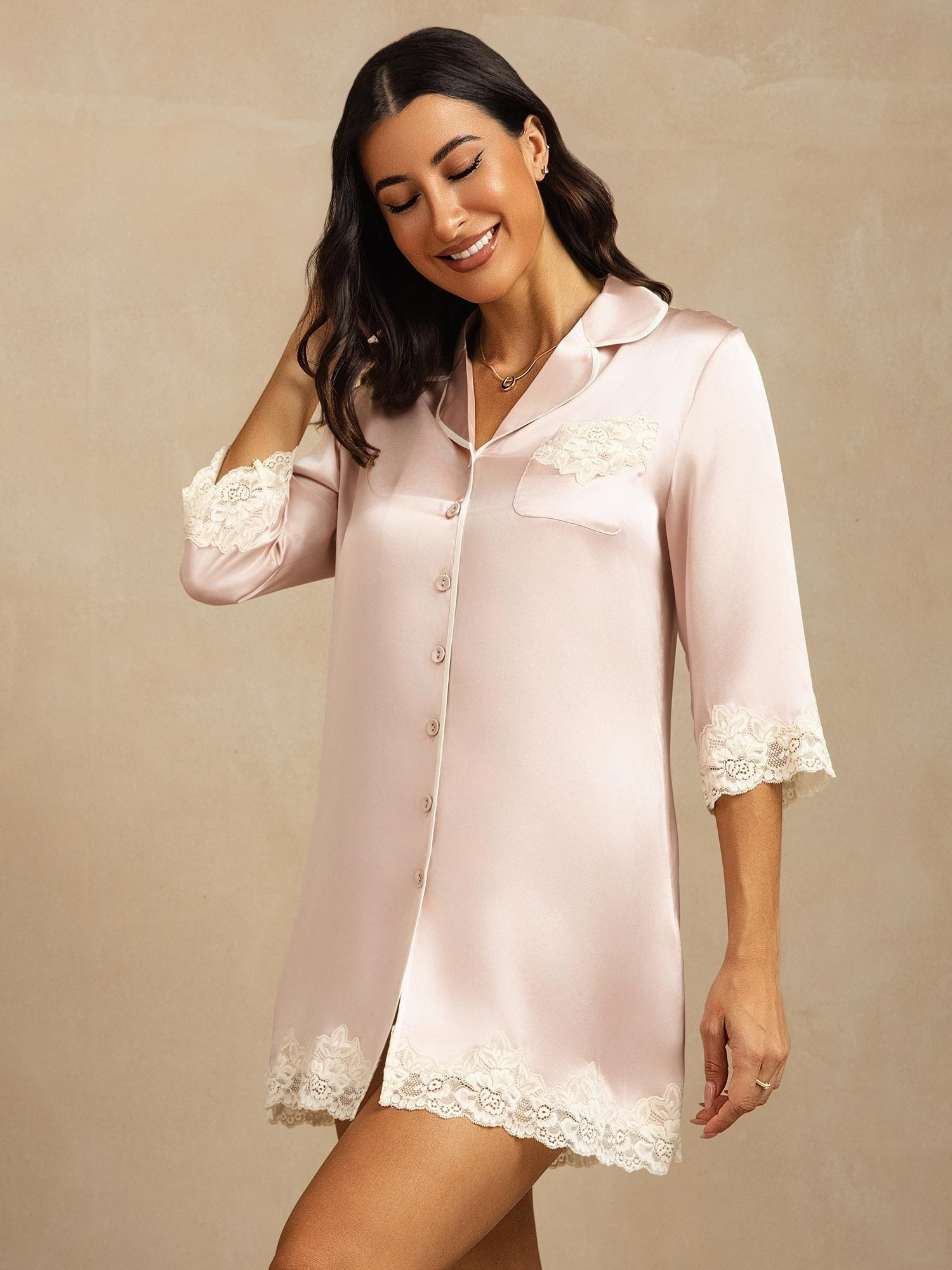 [Rosa] SilkSilky-NO Silke Nightshirt 008
