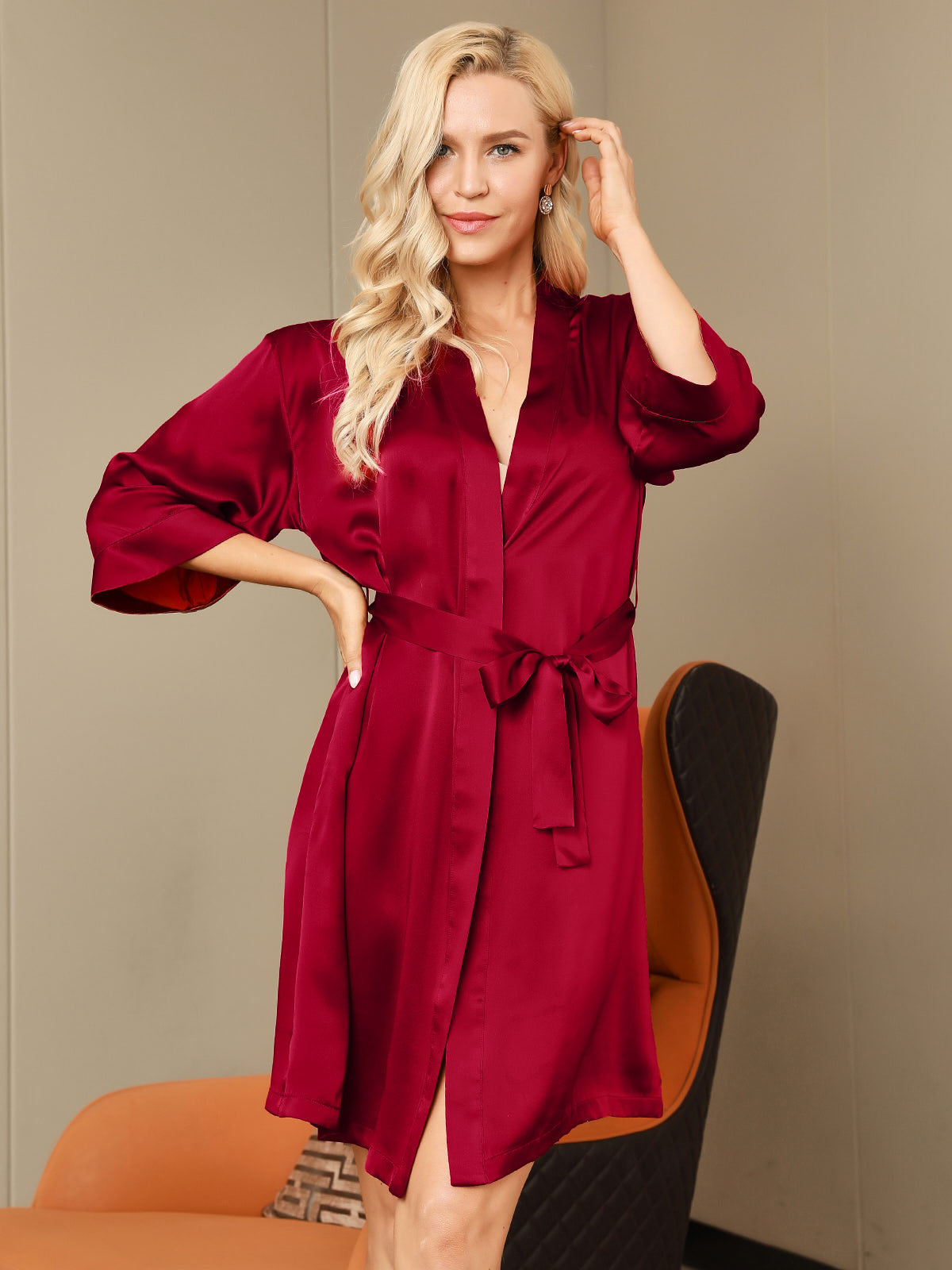[Vin] SilkSilky-NO Womens Robe 005
