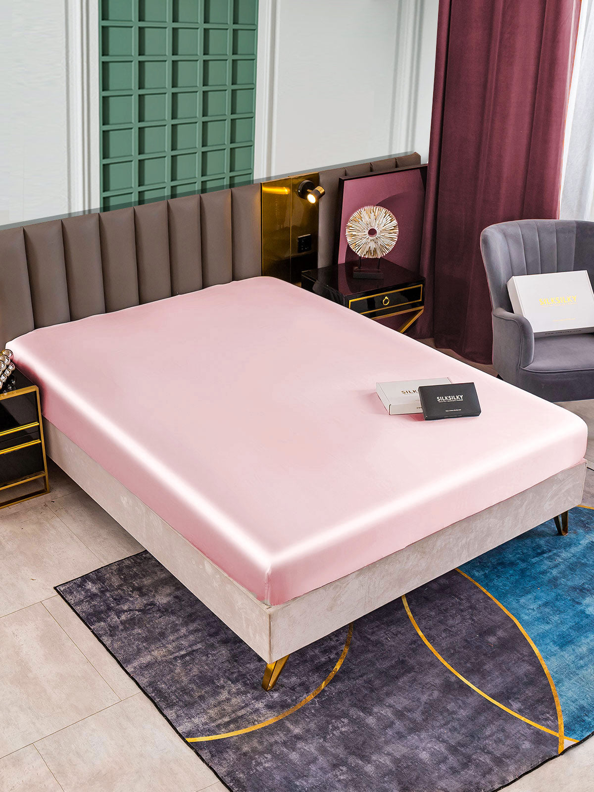 [Rosa] SilkSilky-NO 25Momme Sheet 001