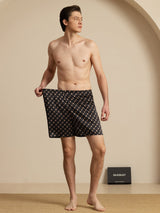 [Svart Kjede] SilkSilky-NO Men's Sleep Shorts 006