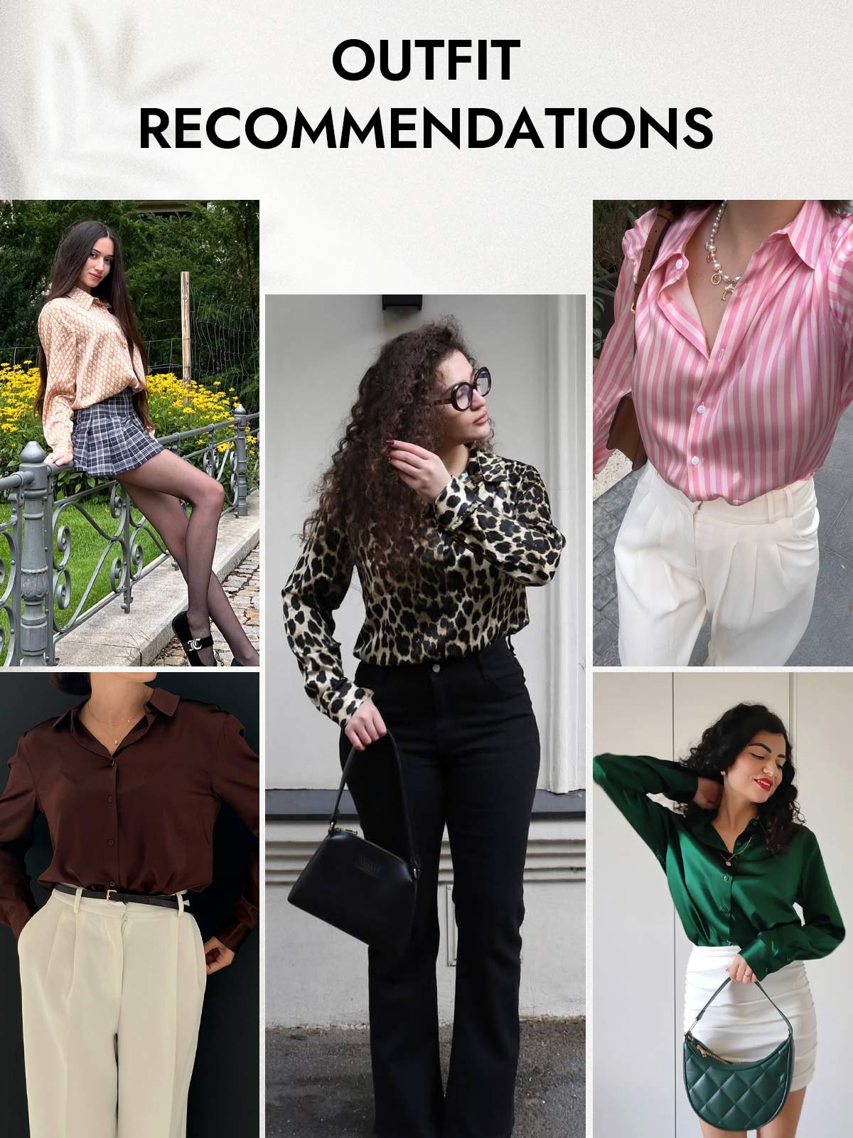 [Lysegrå] SilkSilky-NO Silke Womens Shirt 005