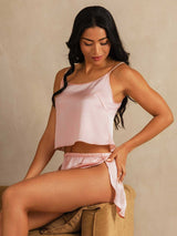[Rosa] SilkSilky-NO Spaghetti Strap Camisole sett 002