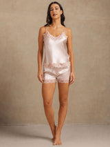 [Rosa] SilkSilky-NO Spaghetti Strap V Neck Camisole sett 006