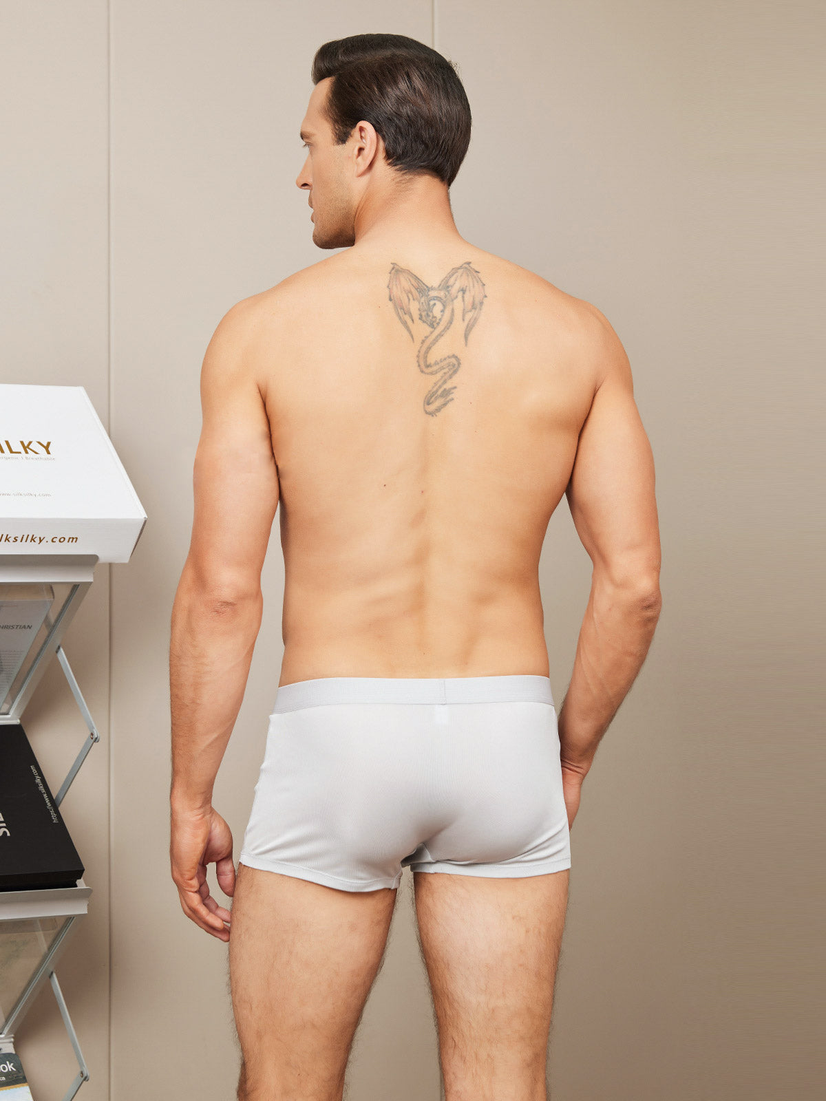[Grå] SilkSilky-NO Mens Underwear 002