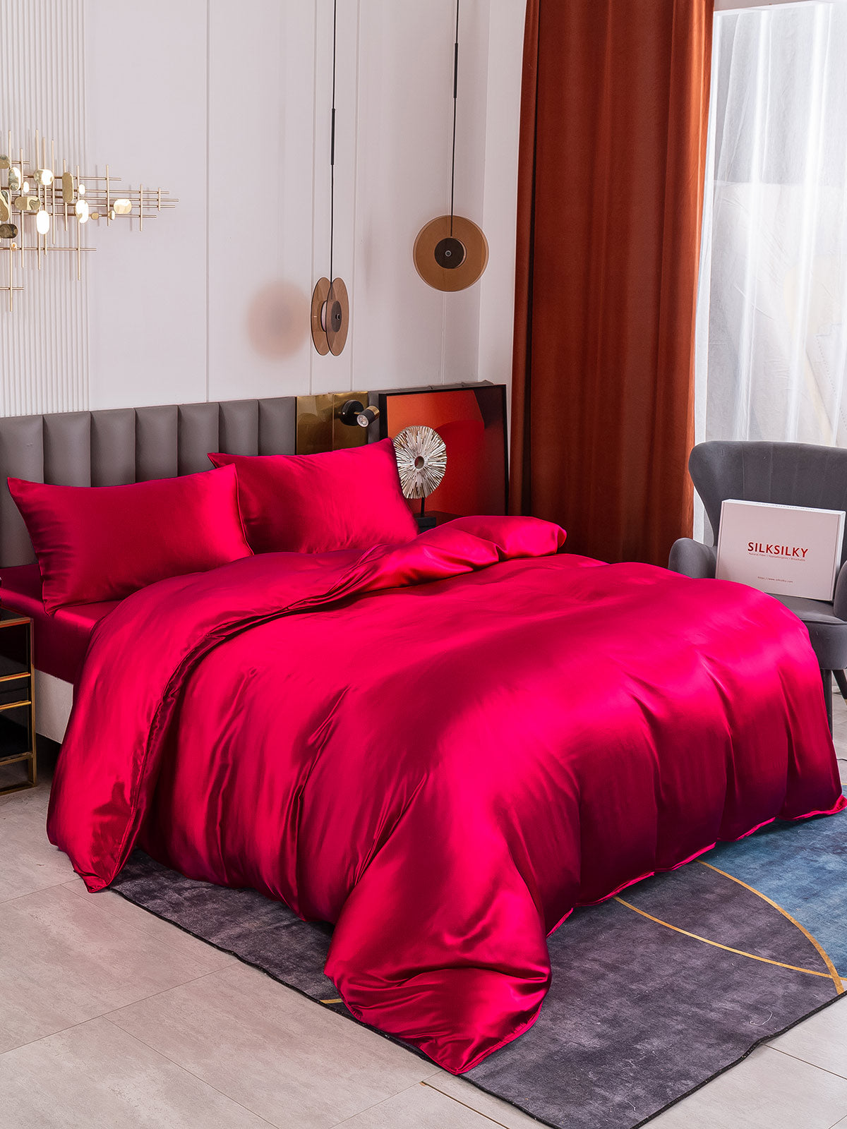 [Vin] SilkSilky-NO 19Momme Bedding Set 006