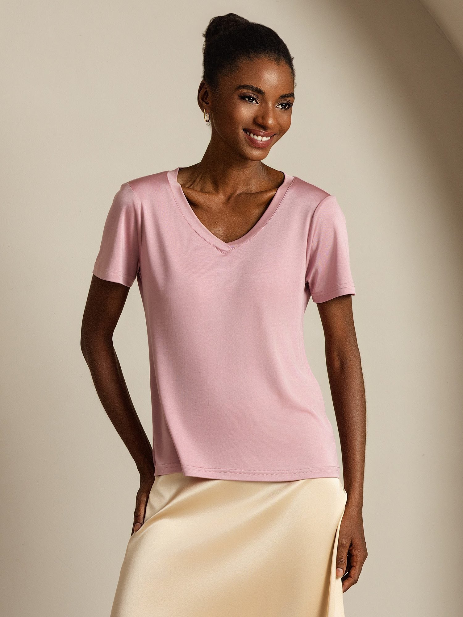 [BlekMauve] SilkSilky-NO Silke Womens T-Shirt 001