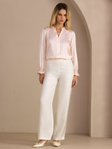 [Rosa] SilkSilky-NO Long Sleeve Damebluser 007