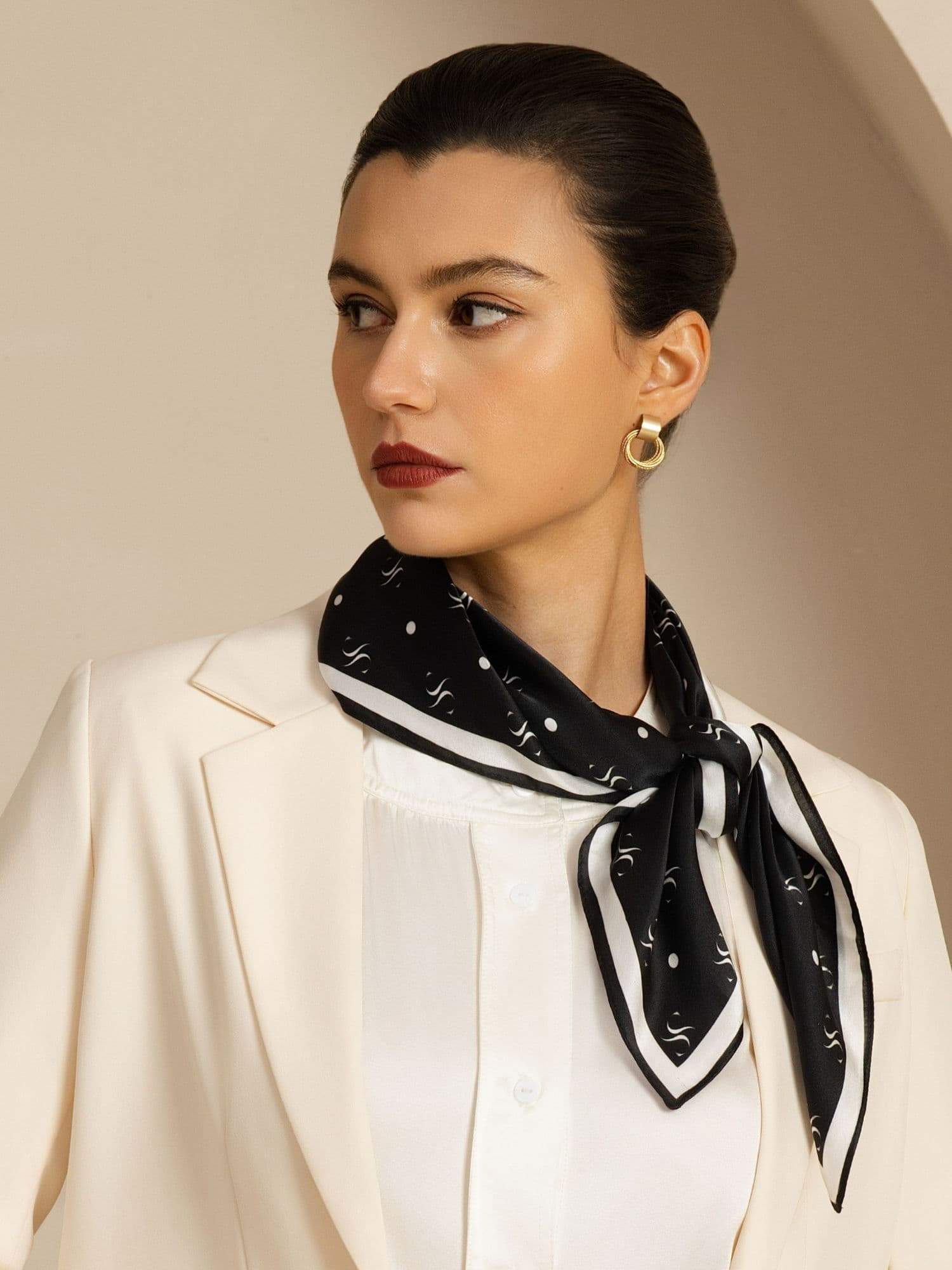 [P105] SilkSilky-NO Pure Silk Scarf 004