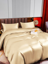 [Beige] SilkSilky-NO 22Momme Bedding Set 006,