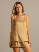 [Tan] SilkSilky-NO 19Momme Silke Camisole Set 003