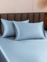 [Lyse Blå] SilkSilky-NO 19Momme Pillowcase 001