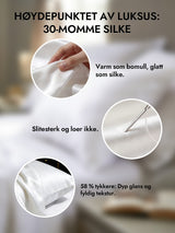 [Hvit] SilkSilky-NO 30Momme Putetrekk 002