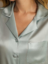 [Lyse Blå] SilkSilky-NO Womens Pajamas 007,