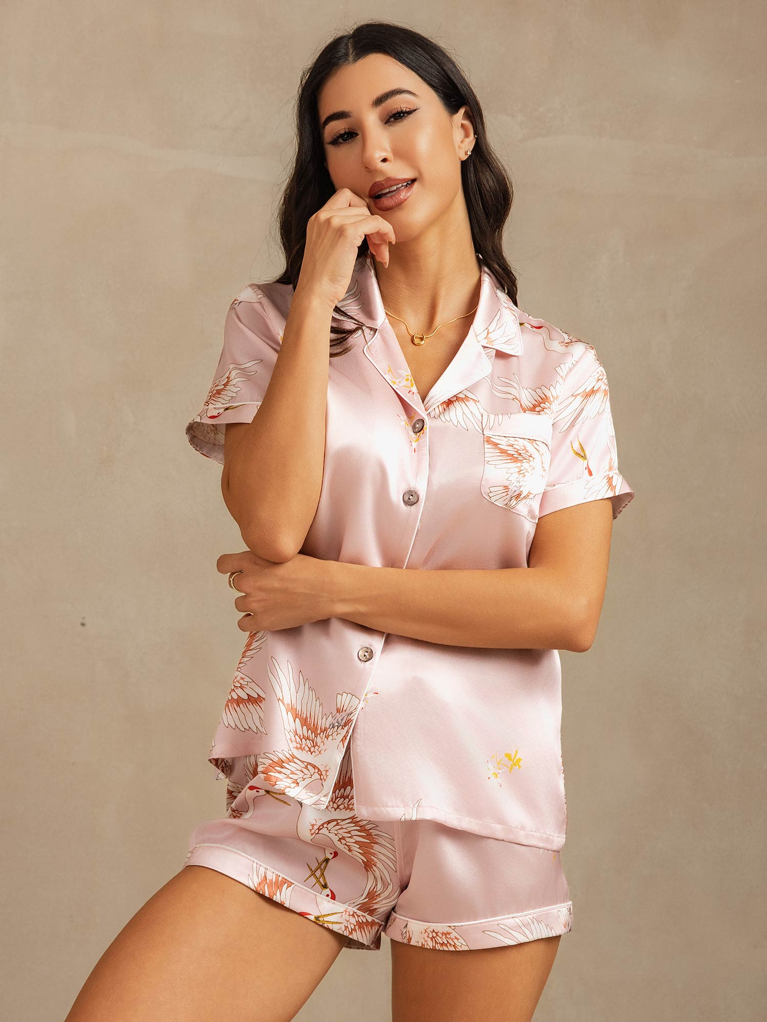 [Rosa] SilkSilky-NO 19Momme Womens Pajamas 003