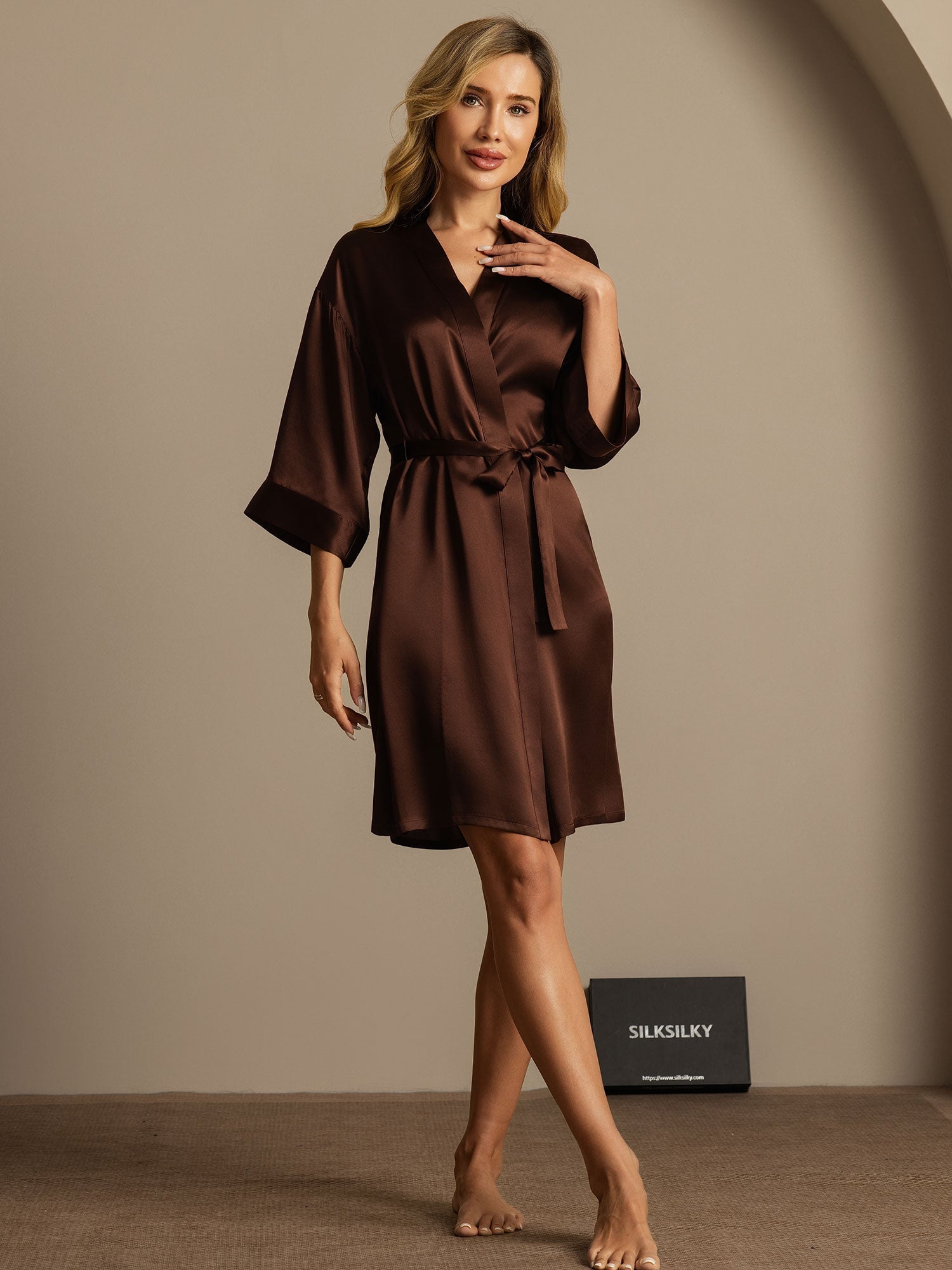 [Kaffe] SilkSilky-NO Womens Robe 007