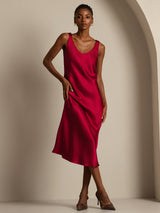 [Vin] SilkSilky-NO Sleeveless Kjole 006